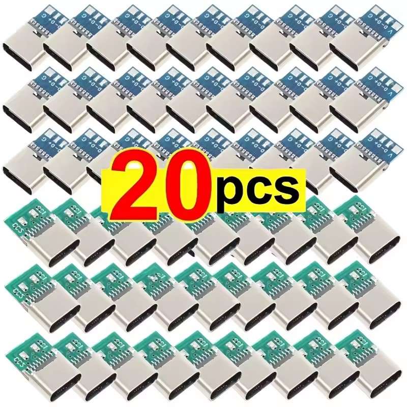 Pcb Holder Clamp - 1-20Pcs Type C Female Connectors Jack