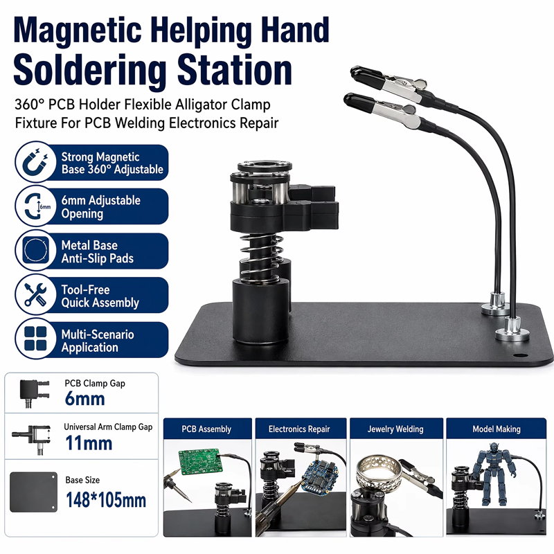 Magnetic Helping Hand Solderin - Pcb Holder Clamp recension och pris