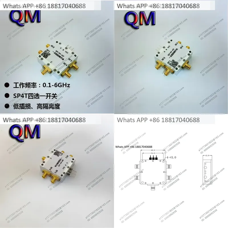 1PC for QM-SW-4ST 0.1-6 GHz SP - Qm Electronics & Repair Services Photos recension och pris
