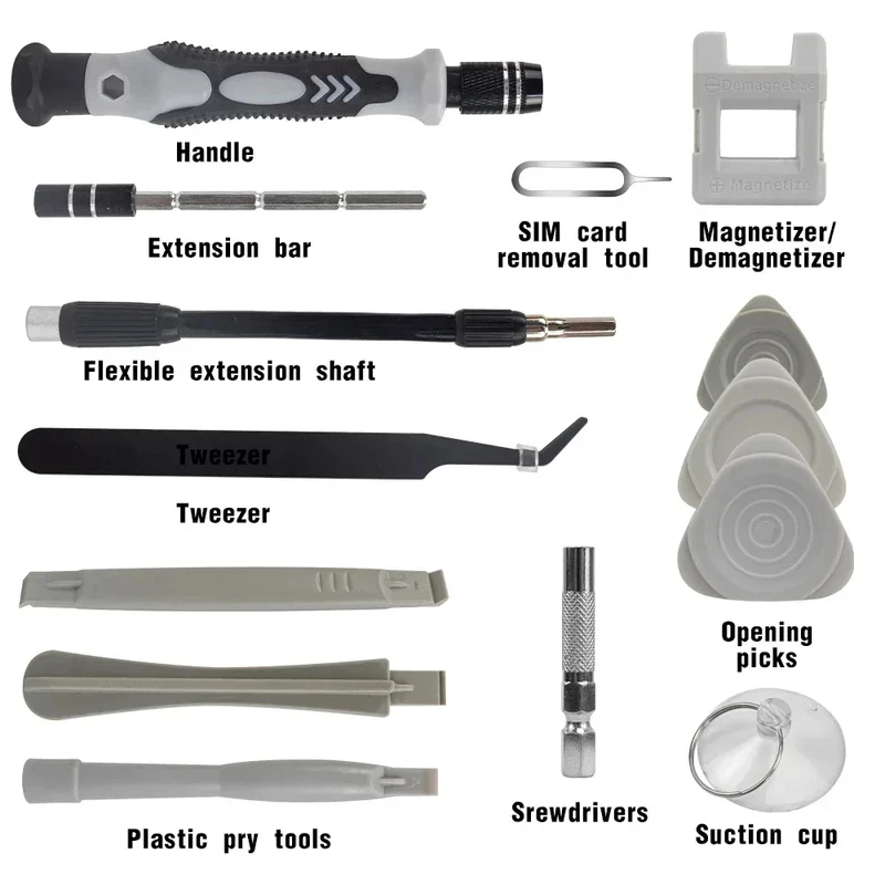 Portable 115in1 Magnetic Screw - Electronics Repair Training recension och pris