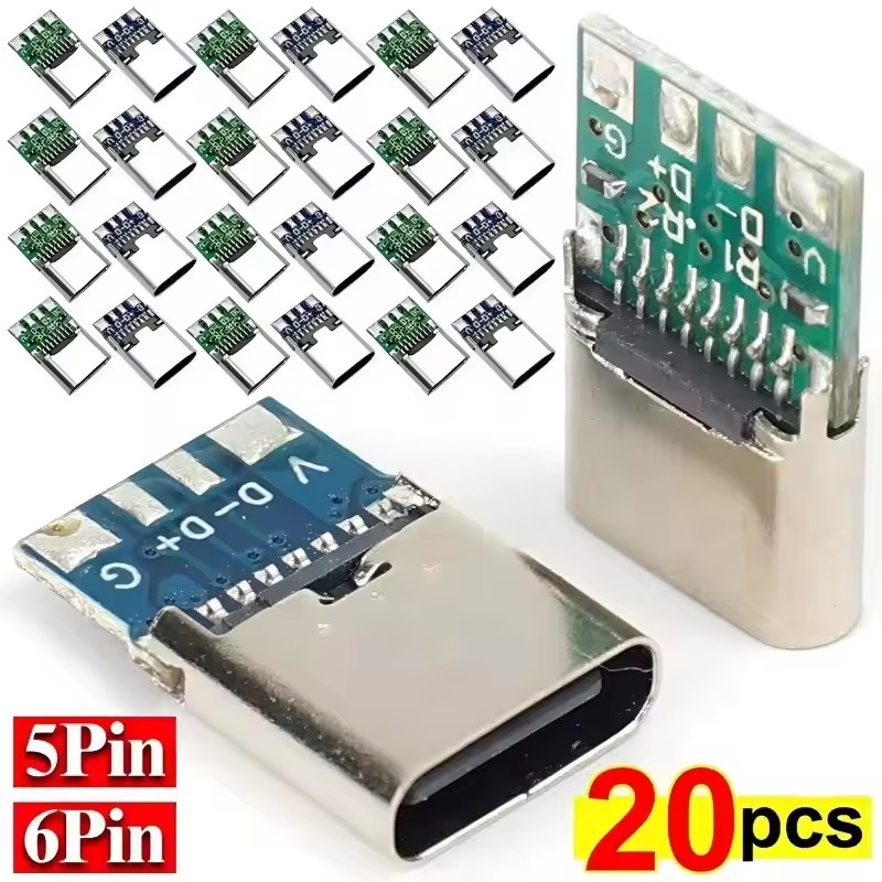 1-20Pcs Type C Female Connecto - Pcb Holder Clamp recension och pris
