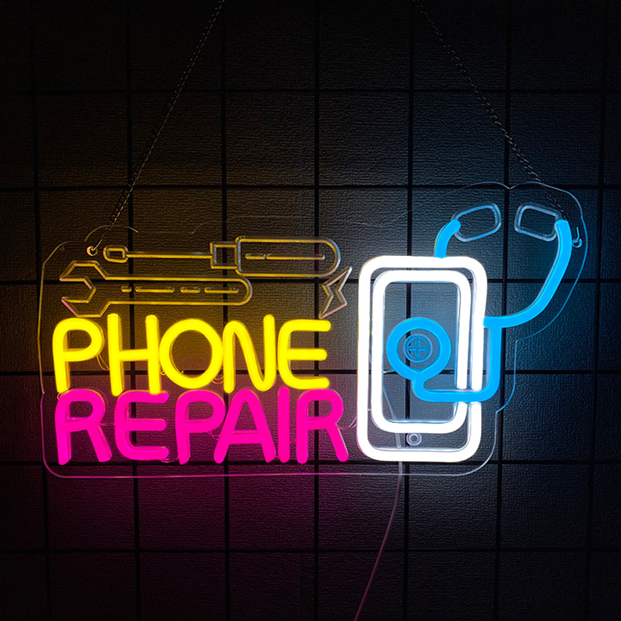 Phone Repair Neon Sign For Wal - Electronics Repair Store recension och pris