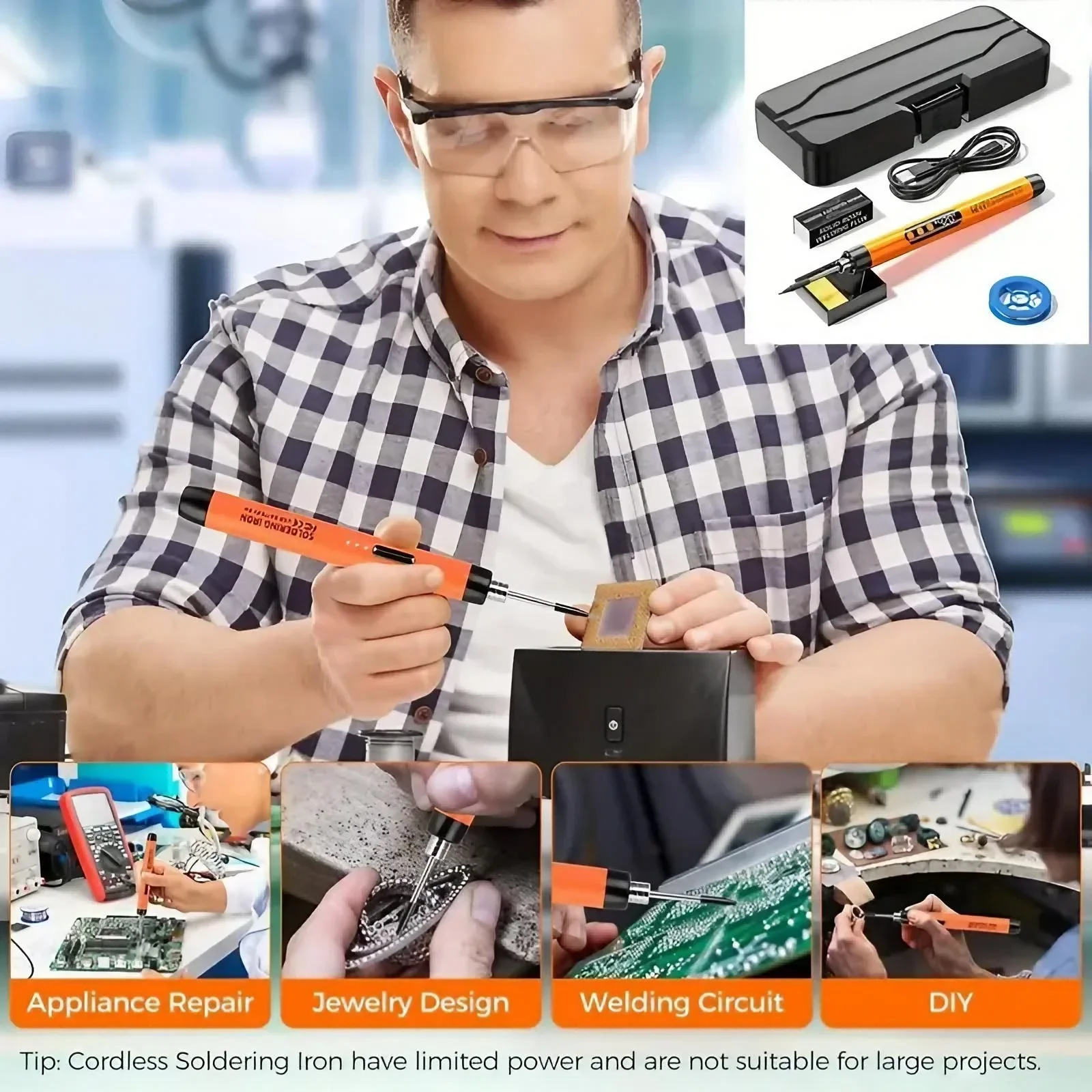 Mini Soldering Iron USB Rechar - Electronics Repair Technician recension och pris
